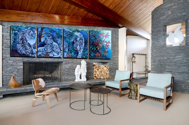 Morning in bamboo grove by artist Anastasia Shimanskaya